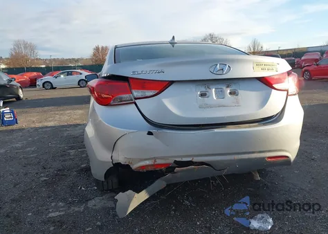 2012 Hyundai Elantra Gls (Ulsan Plant) from USA, damaged, VIN KMHDH4AE1CU288566